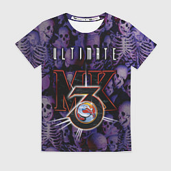 Футболка женская Ultimate mortal kombat logo, цвет: 3D-принт