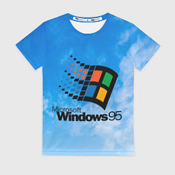 Футболка женская Windows 95 logo, цвет: 3D-принт