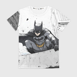Футболка женская Бэтмен наблюдает сверху, цвет: 3D-принт