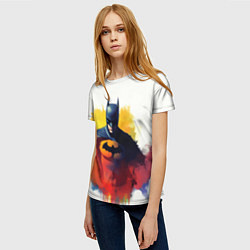 Футболка женская Бэтмен в краске, цвет: 3D-принт — фото 2