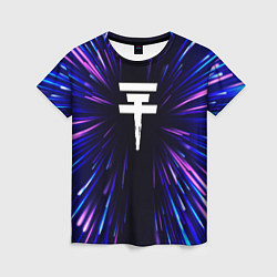 Футболка женская Tokio Hotel neon energy, цвет: 3D-принт