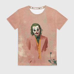 Футболка женская Джокер персиковый фон, цвет: 3D-принт