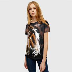 Футболка женская Все дуреют с этих ангелов, цвет: 3D-принт — фото 2