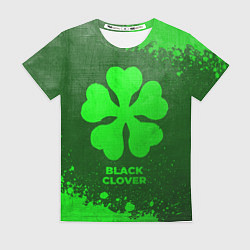 Футболка женская Black Clover - green gradient, цвет: 3D-принт