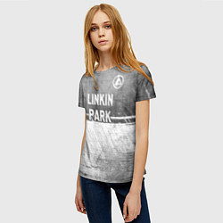 Футболка женская Linkin Park 2024 - grey gradient посередине, цвет: 3D-принт — фото 2