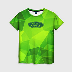 Футболка женская Ford green poly, цвет: 3D-принт