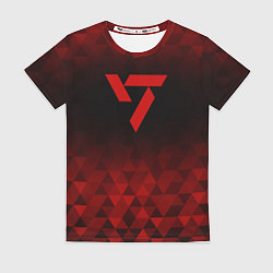 Футболка женская Seventeen red poly, цвет: 3D-принт