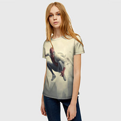 Футболка женская Человек паук в прыжке, цвет: 3D-принт — фото 2