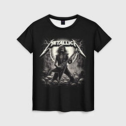 Футболка женская Metallica - guitar solo, цвет: 3D-принт