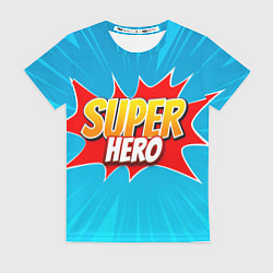 Футболка женская Superhero comic style, цвет: 3D-принт