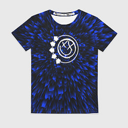 Футболка женская Blink 182 blue energy, цвет: 3D-принт