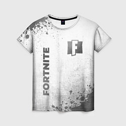 Футболка женская Fortnite - white gradient вертикально, цвет: 3D-принт
