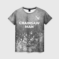 Футболка женская Chainsaw Man - grey gradient посередине, цвет: 3D-принт