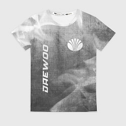 Футболка женская Daewoo - grey gradient вертикально, цвет: 3D-принт