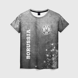 Футболка женская Borussia - grey gradient вертикально, цвет: 3D-принт