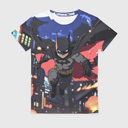 Футболка женская Злой Бэтмен в полете, цвет: 3D-принт
