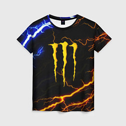 Футболка женская Monster energy storm, цвет: 3D-принт