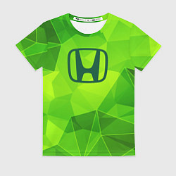 Футболка женская Honda green poly, цвет: 3D-принт
