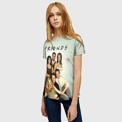 Футболка женская Американский сериал - Друзья, цвет: 3D-принт — фото 2