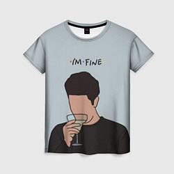 Футболка женская Ross - im fine, цвет: 3D-принт