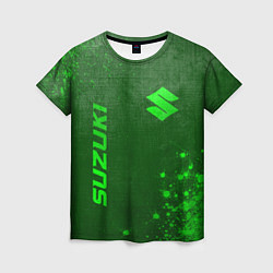 Футболка женская Suzuki - green gradient вертикально, цвет: 3D-принт
