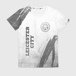 Футболка женская Leicester City - white gradient вертикально, цвет: 3D-принт