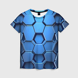 Футболка женская Синий бронежилет, цвет: 3D-принт