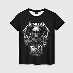 Футболка женская Thrash metal - Metallica group, цвет: 3D-принт