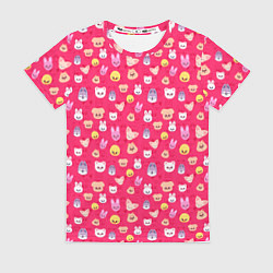 Футболка женская Skzoo pattern pink, цвет: 3D-принт