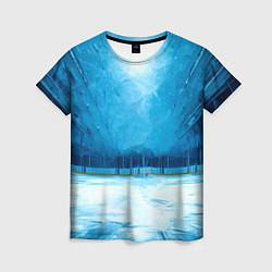 Футболка женская Хоккейная площадка, цвет: 3D-принт