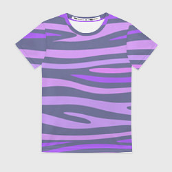 Футболка женская Лавандовые волны, цвет: 3D-принт
