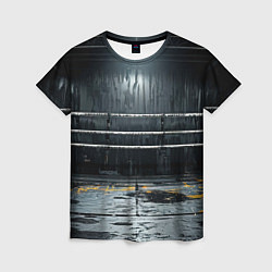 Футболка женская Черный ринг, цвет: 3D-принт