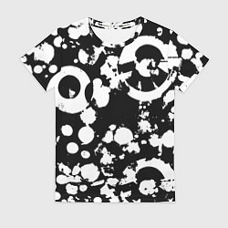 Футболка женская Модная чб абстракция - нейроарт, цвет: 3D-принт