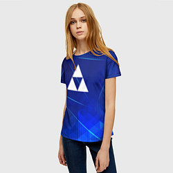Футболка женская Zelda blue poly, цвет: 3D-принт — фото 2
