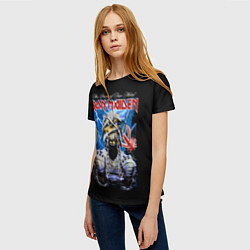 Футболка женская Powerslave Iron Maiden - мумия, цвет: 3D-принт — фото 2