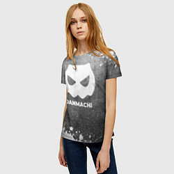 Футболка женская DanMachi - grey gradient, цвет: 3D-принт — фото 2