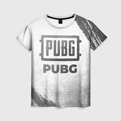 Футболка женская PUBG - white gradient, цвет: 3D-принт