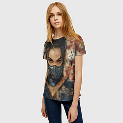 Футболка женская Китана в китайском стиле, цвет: 3D-принт — фото 2