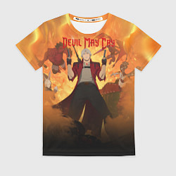 Футболка женская Devil May Cry персонажи, цвет: 3D-принт
