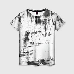Женская футболка Color black and white