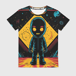 Футболка женская Недовольный инопланетянин, цвет: 3D-принт
