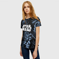 Футболка женская Star wars персонажи из звездных войн, цвет: 3D-принт — фото 2