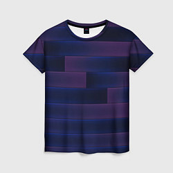 Футболка женская Color blue square, цвет: 3D-принт