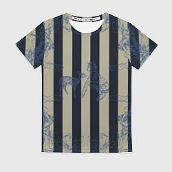 Женская футболка Чёрные полосы