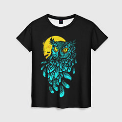 Футболка женская Night owl, цвет: 3D-принт
