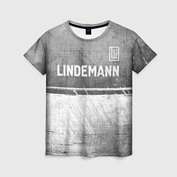 Футболка женская Lindemann - grey gradient посередине, цвет: 3D-принт