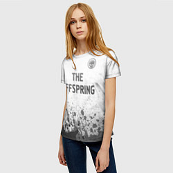 Футболка женская The Offspring - white gradient посередине, цвет: 3D-принт — фото 2