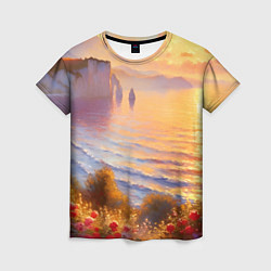 Футболка женская Рассветный залив, цвет: 3D-принт