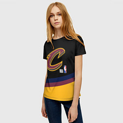Футболка женская Cleveland Cavaliers NBA basketball, цвет: 3D-принт — фото 2
