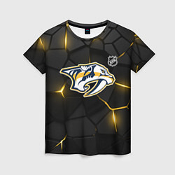 Футболка женская Нэшвилл Предаторз - НХЛ хоккей, цвет: 3D-принт